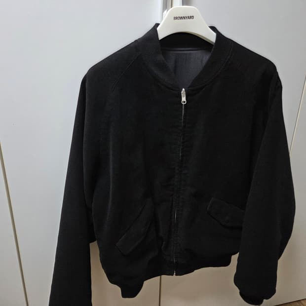 25FW 브라운야드 리버서블 몰스킨 블루종 블랙 4사이즈