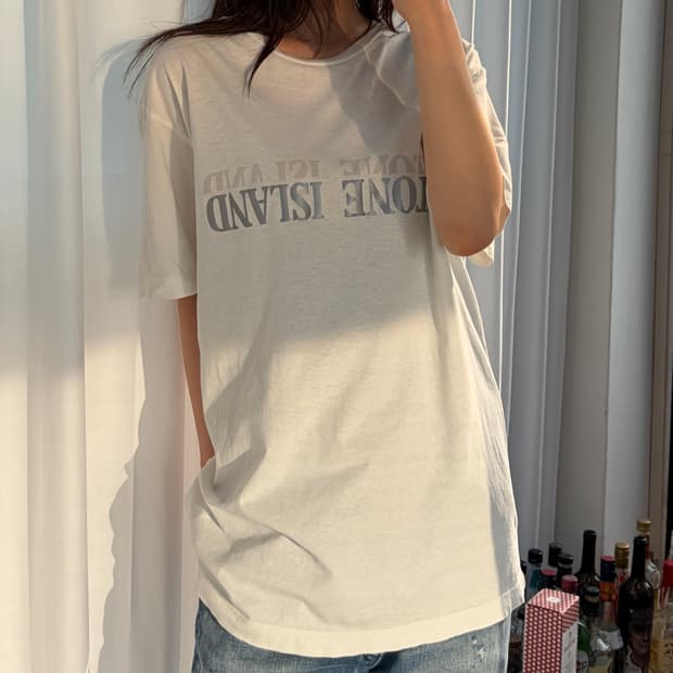 [L]스톤 아일랜드 리플렉티브 반팔 티셔츠