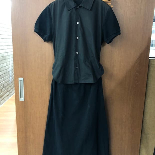 Comme des garcons tricot 셔츠 도킹 원피스