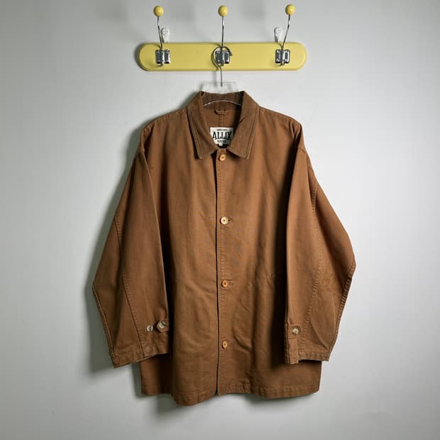 ALLIX 빈티지 브라운 코튼 워크 자켓