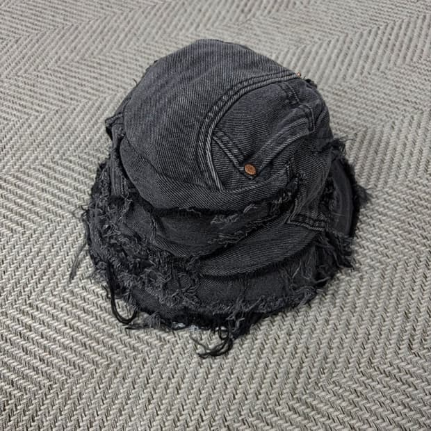 패치워크 데님 버킷햇 v2387