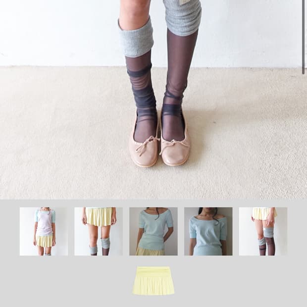 샵페어리 yuzu skirt
