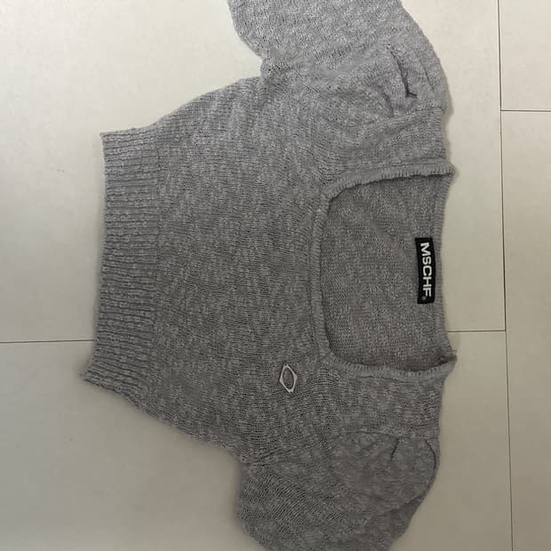 미스치프 반팔니트 (그레이)