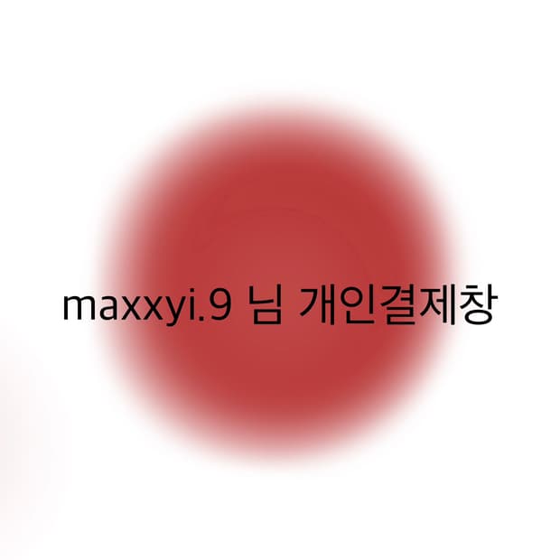 maxxyi.9 님 개인결제창