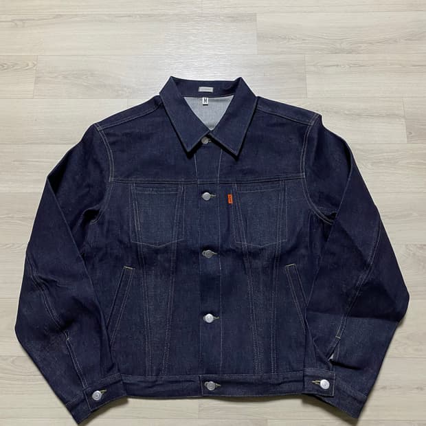 ODS 올리브드랩서비스 페이크 트러커 자켓 인디고 M사이즈