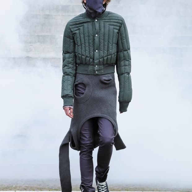 21fw 릭오웬스 크롭 경량패딩