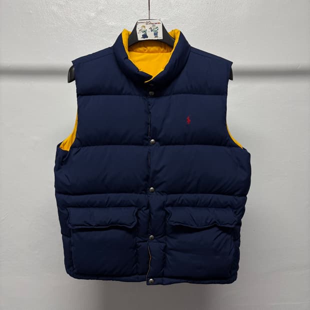 폴로 리버서블 패딩 베스트