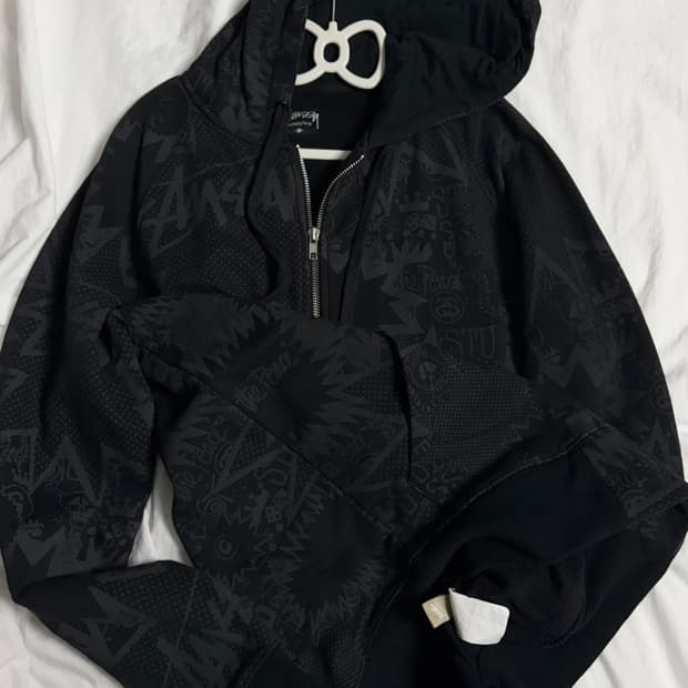 스투시 올드 후드집업 