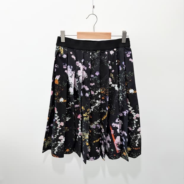 3.1 phillip lim floral pleats skirt