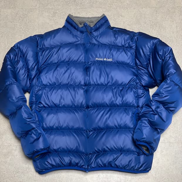 빈티지 몽벨 라이트 알파인 구스 다운 패딩 자켓 블루