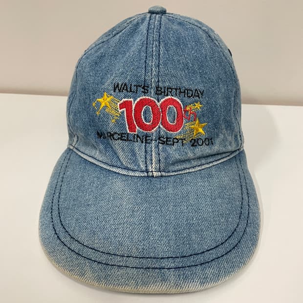 디즈니 100주년 데님 스트랩백 캡