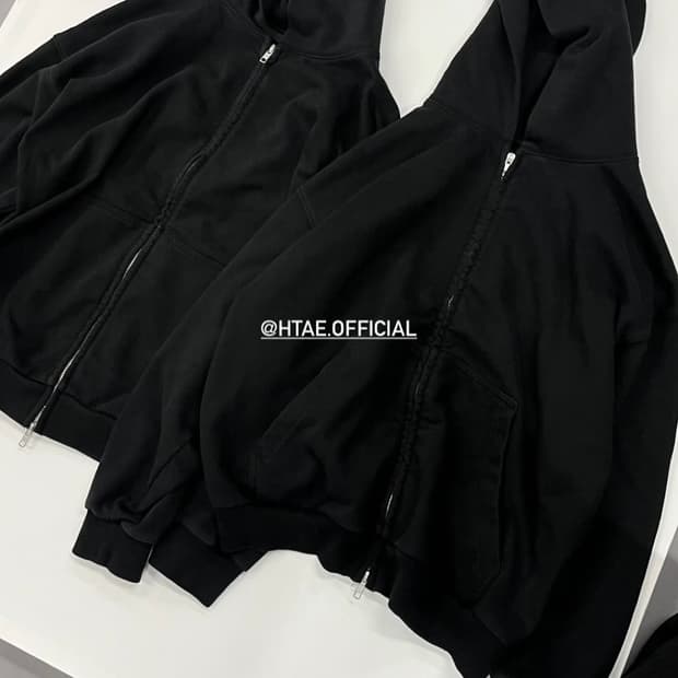 [2] htae 80s vtg hood zip raven black