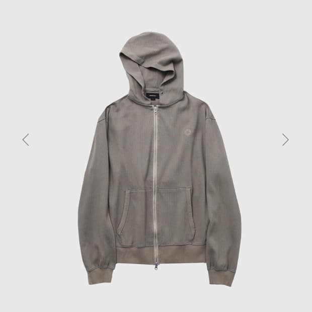 999휴머니티 BLEACHED HOOD ZIP-UP 블리치드 후드집업