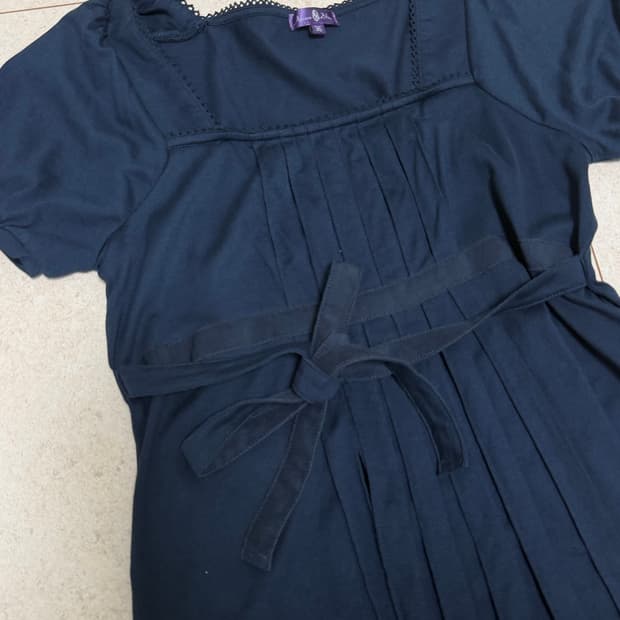 봉지빈티지 모리걸 스퀘어넥 핀턱 리본 블라우스 러블리