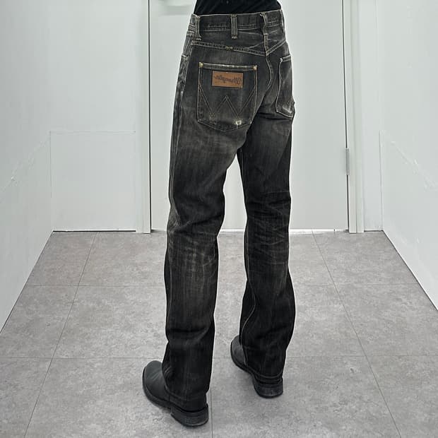 Wrangler 2000s 'Whisker Wash' Black Deni