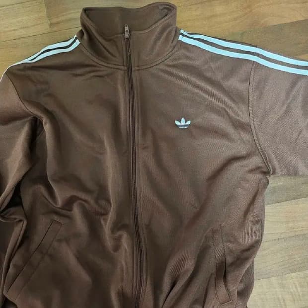 아디다스 스케이팅보드 트랙탑 브라운 M