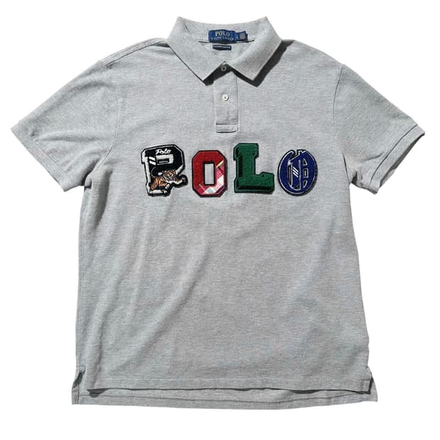 폴로 랄프로렌 타이거 패치 엠보 로고 카라 반팔 티셔츠