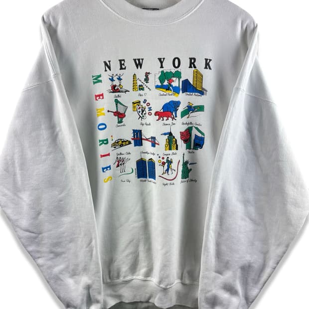 90S 미국생산 뉴욕시티 메모리즈 스웻셔츠2678