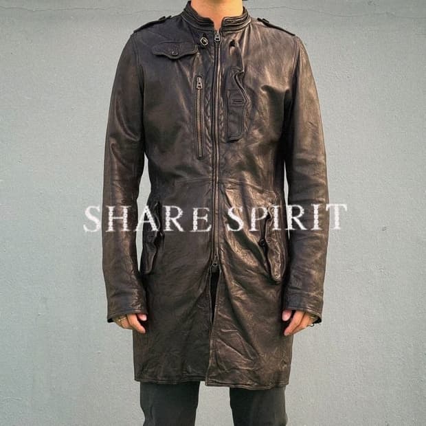 SHARE SPIRIT Leather Coat