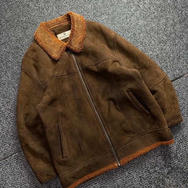 90s 발망 아카이브 양가죽 양털 무스탕 2557