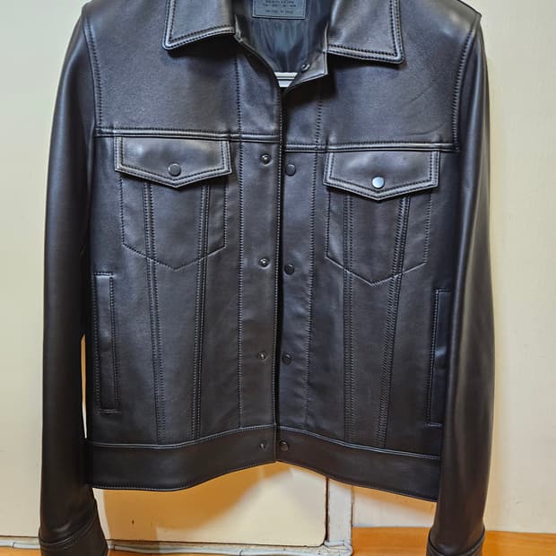 95 M) 질스튜어트 뉴욕 양가죽 트러커 자켓