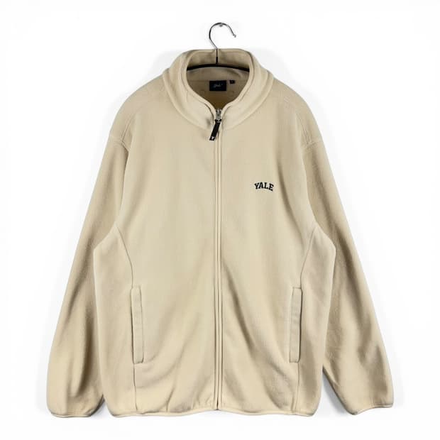 L) 예일 플리스 집업 베이지