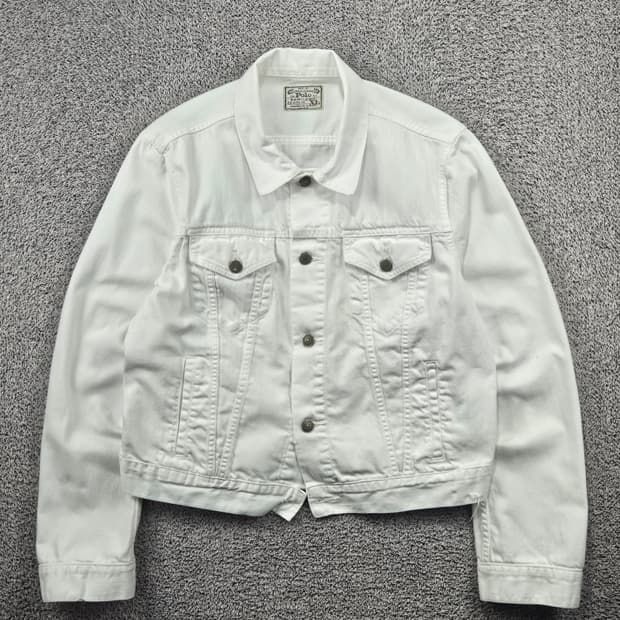 폴로랄프로렌 화이트 데님 트러커 자켓 ( XL ) / 11812