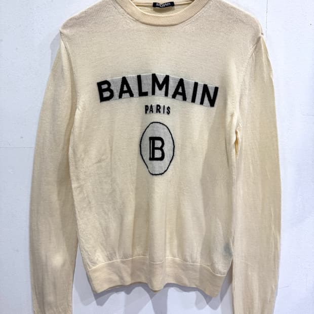 발망 로고 니트 아이보리 L 매장판