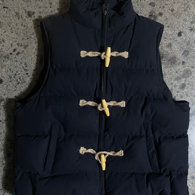 굿라이프웍스-오버사이즈 더플 패딩(네이비)