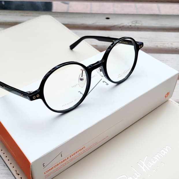 폴휴먼 투명 블랙뿔테 안경 PHS-5220A(김구스탈)