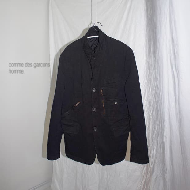 pocket patch boiled jacket