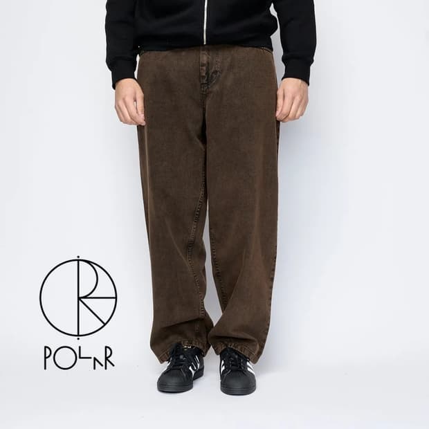 [M]폴라스케이트 빅보이 데님 진 브라운 블랙