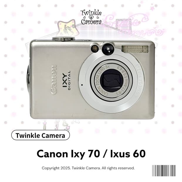 Canon ixy 캐논 익시 70 (익서스 60)