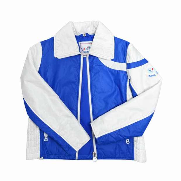 몽클레어 스키라인 패딩 자켓 블루화이트 (레어컬러)