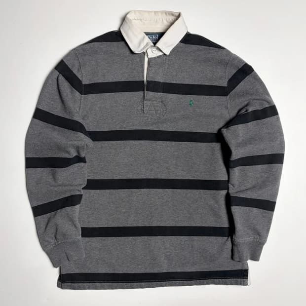폴로 랄프로렌 스트라이프 럭비 카라 롱슬리브 R1305