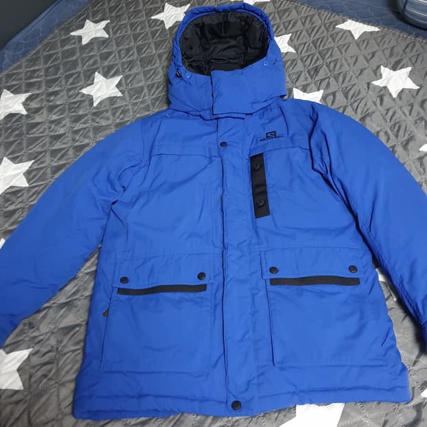 살로몬 마운틴 어드밴스드 스킨 쉴드 덕다운 패딩 블루 (S)