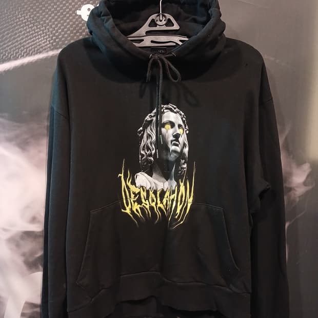 BnW 옐로 아이즈 오버핏 후 드