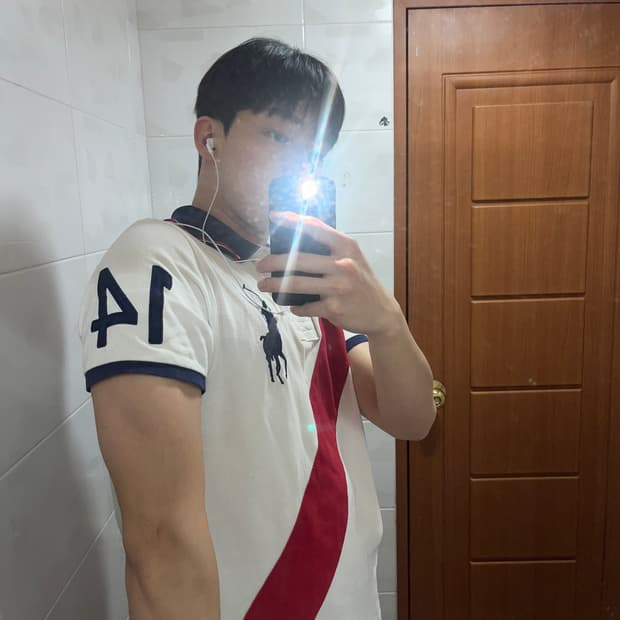 폴로 빅포니 성조기 넘버 14 대각선 라인