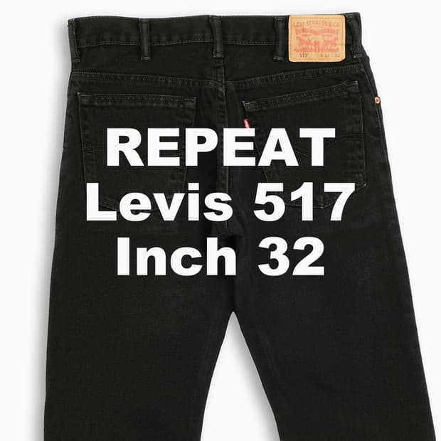 빈티지 리바이스 517 흑청 블랙진 32 인치 LV5173295