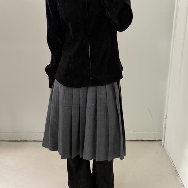 일본빈티지 블랙 스웨이드 웨스턴셔츠 자켓