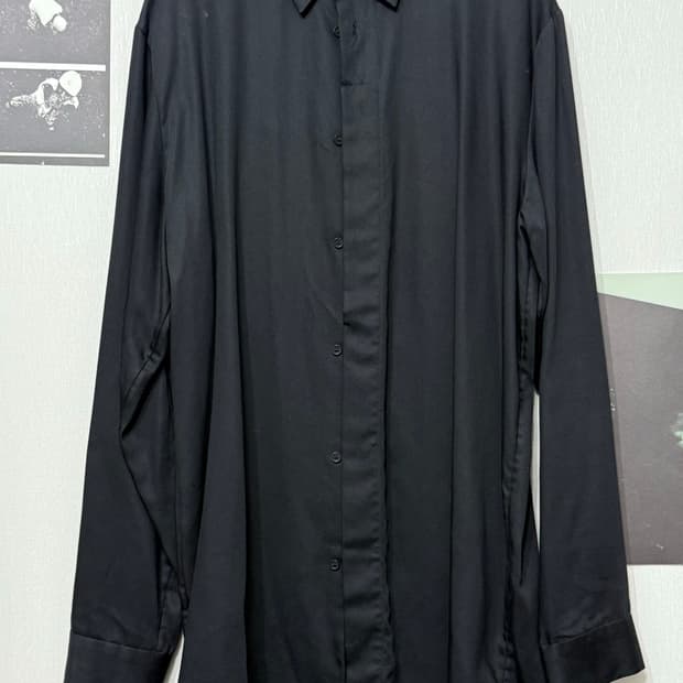 cos lyocell 라이오셀 블랙 셔츠