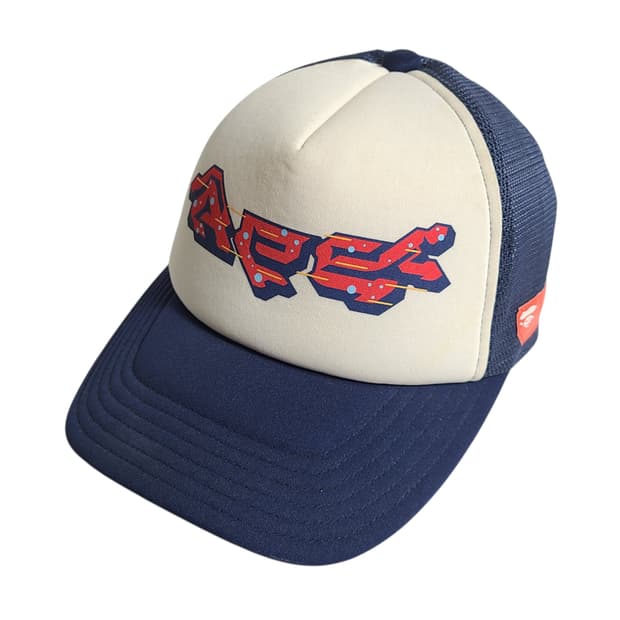 BAPE) 아카이브 베이프 그레피티 APE 로고 메쉬 캡