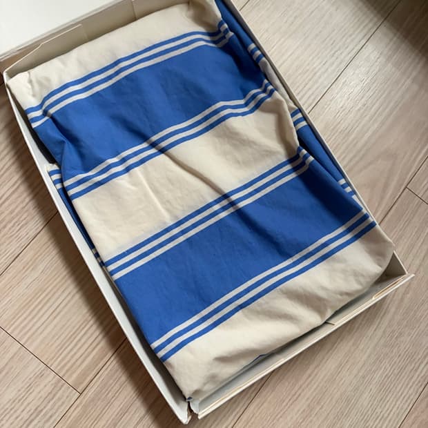 Tekla pillow blue mattress stripes 베개커버