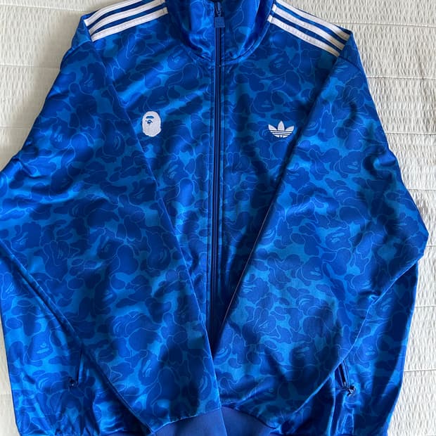 아디다스 X 베이프 블루 카모 져지