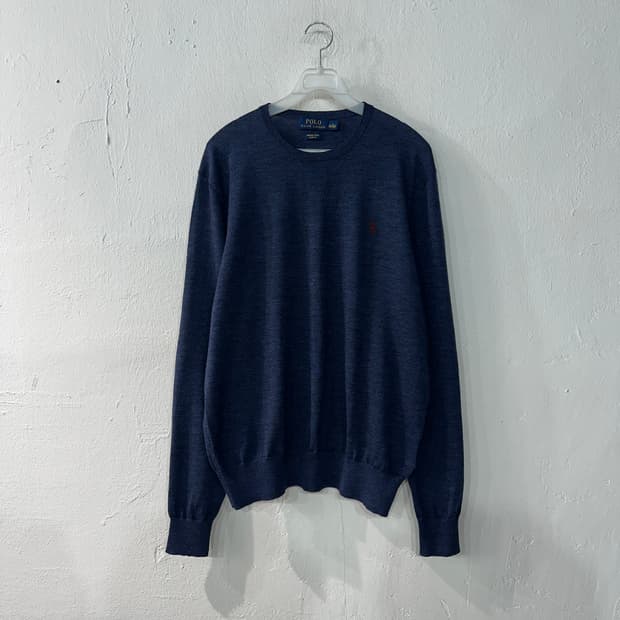 폴로랄프로렌 메리노울 얇은 니트 L