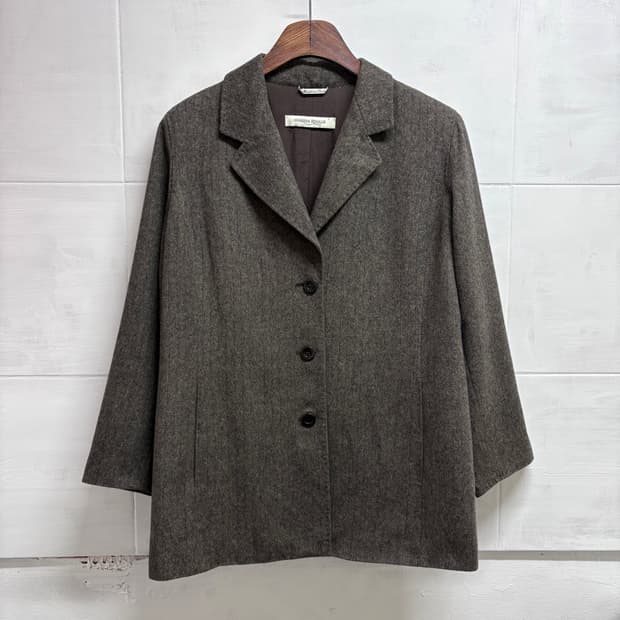 MAXMARA MARINA RINALDI 울앙고라 헤링본 자켓 