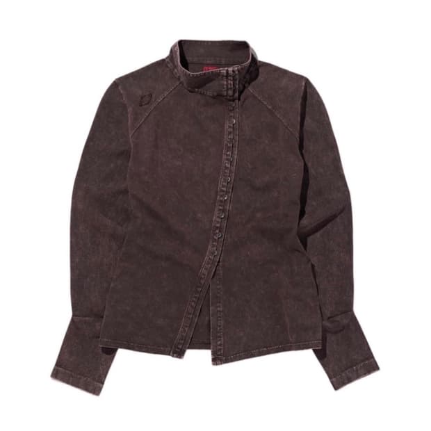 미스치프 워시드 저지 셔츠 퍼플