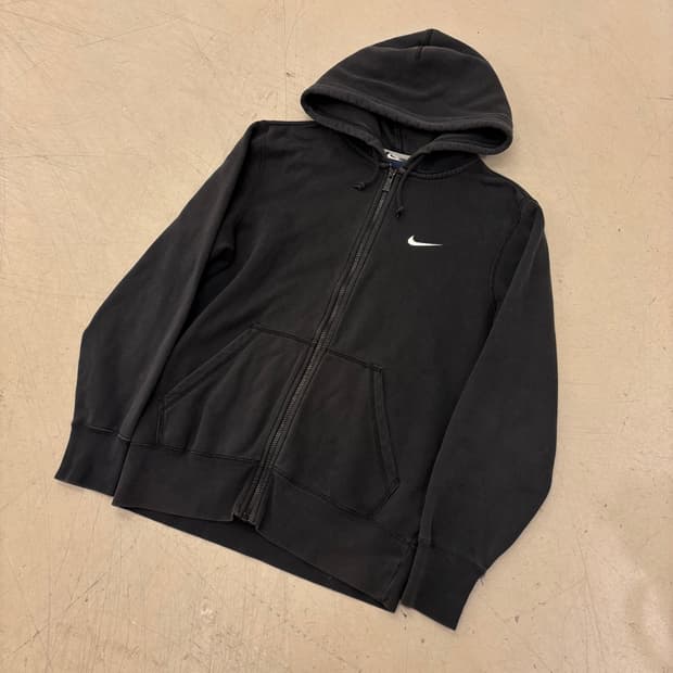 나이키 스우시 블랙 후드집업