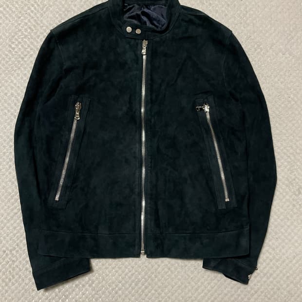 VANHART X SIEG 웨스턴 무드 염소가죽 스웨이드 레더 자켓