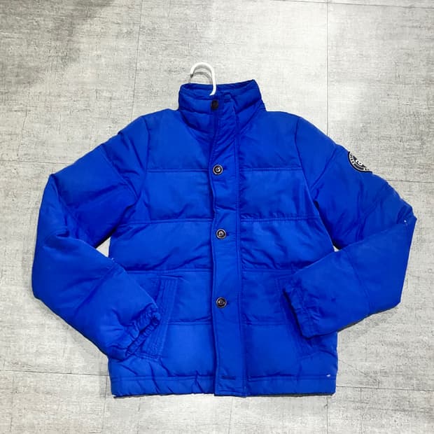 Abercrombie 아베크롬비 핀터깔y2k 올드스쿨대대장 패치 패딩
